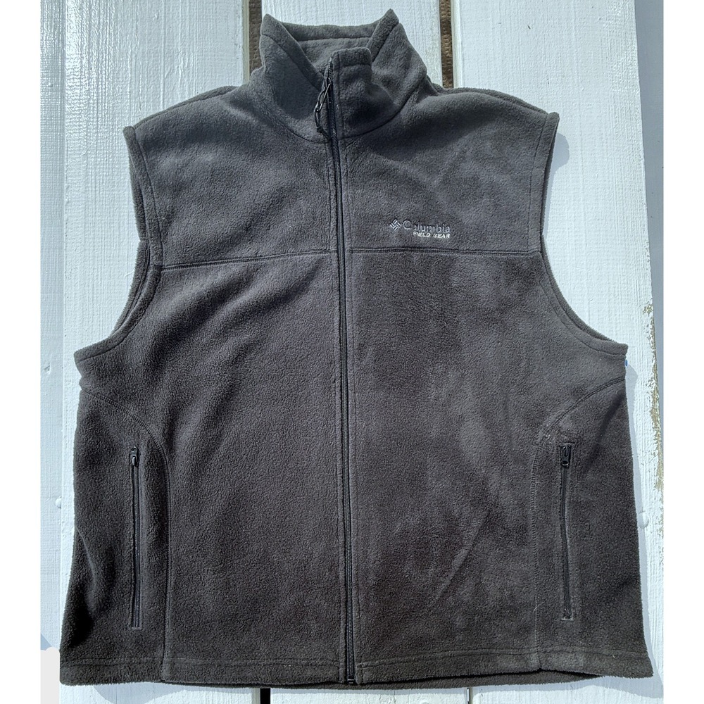 COLUMBIA Field Gear - Men's Full Zip Sleeveless Fleece Vest - Size 2X-Large XXL